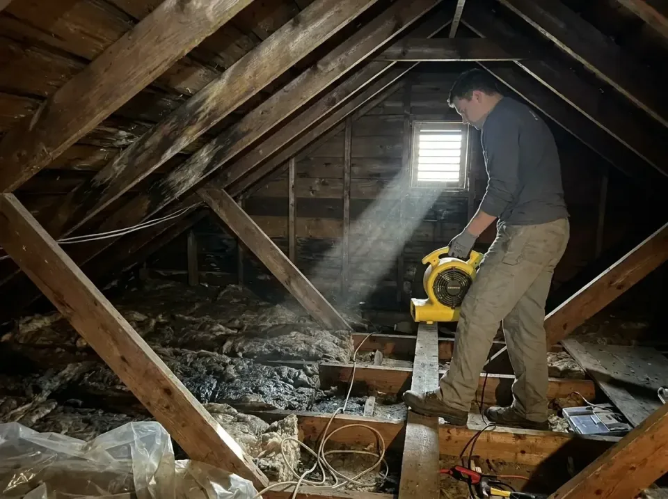 attic-water-damage-drying-proc-007 — frequently asked questions, Emergency Water Extraction & 24/7 Flood Response in Staffor…